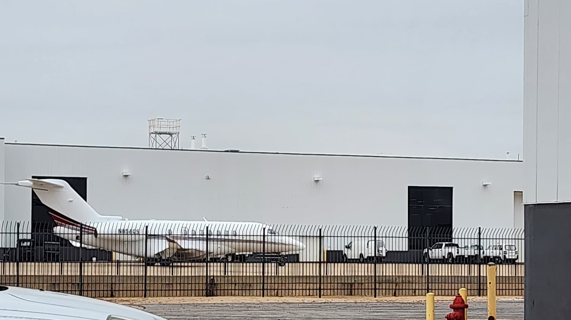 Instrumented cabin rack inside a Citation Latitude