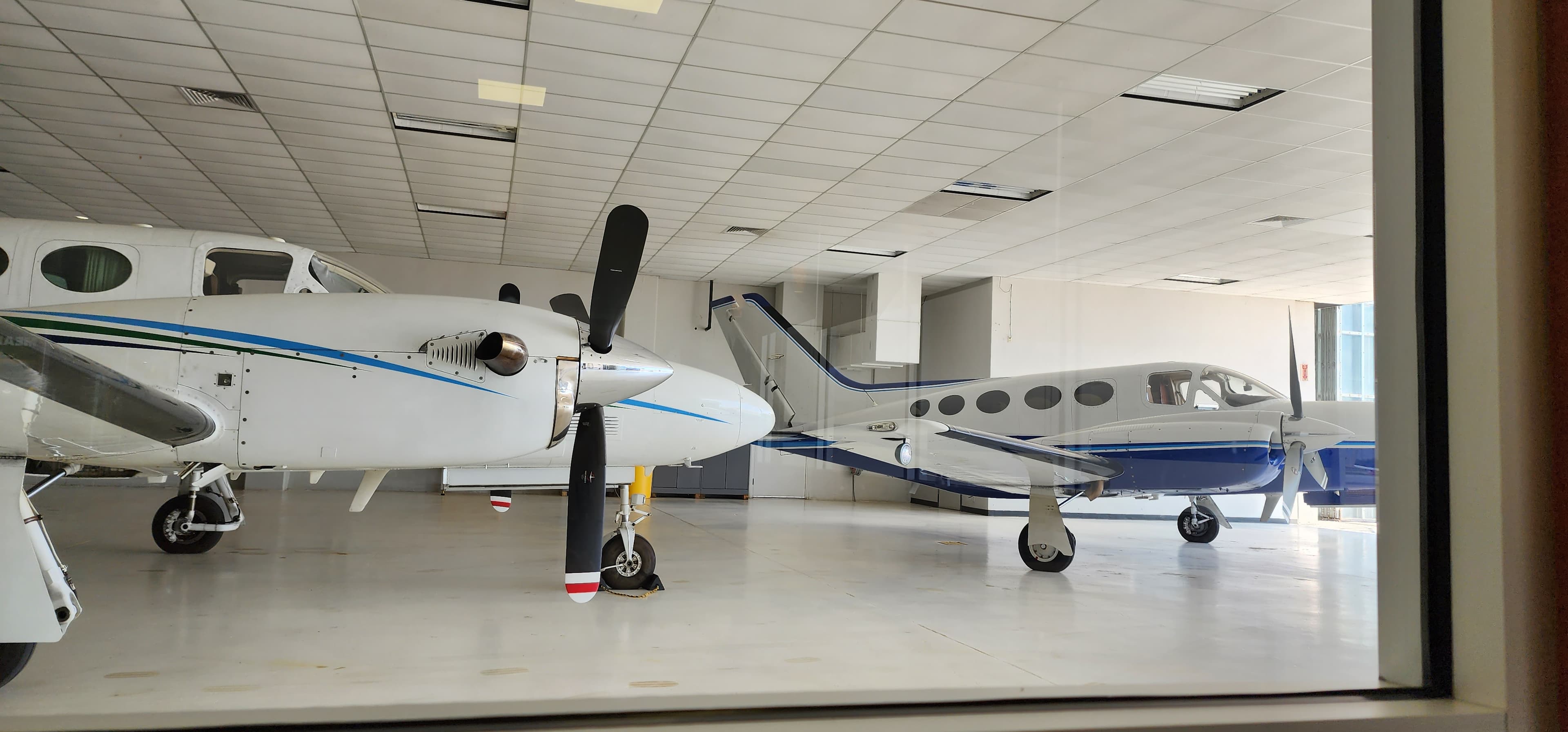 Lineup of Textron Aviation business jets ready for delivery